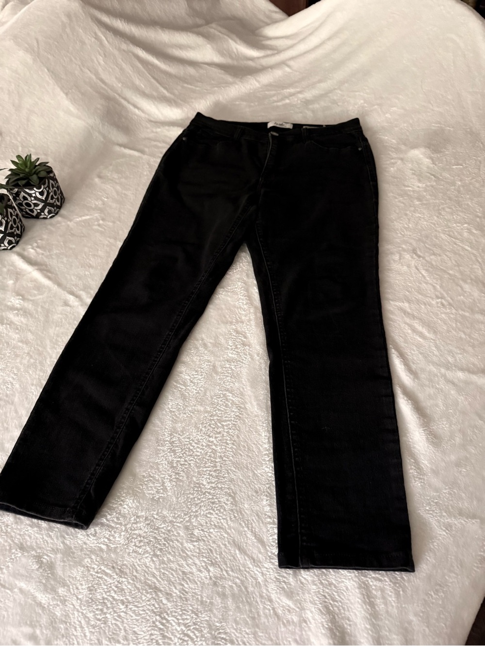 Angels Forever Young Black Stretch Jeans 14 Forever Convertible